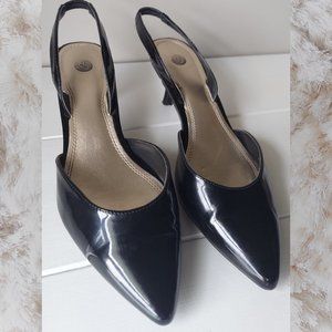 CP Emerson Slingback Kitten Heels - Black (8.5M)